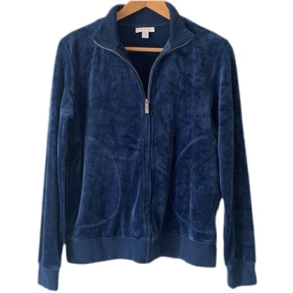 Charter Club Velour Track Jacket - Picture 1 of 5